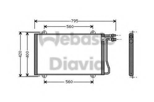 WEBASTO 82D0225125A Конденсатор, кондиціонер