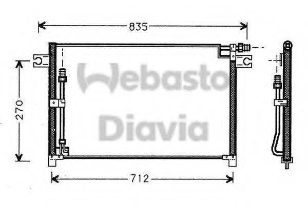 WEBASTO 82D0225220A Конденсатор, кондиціонер