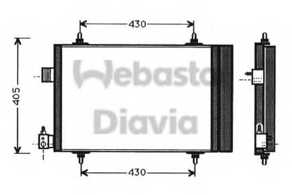 WEBASTO 82D0225250A Конденсатор, кондиціонер