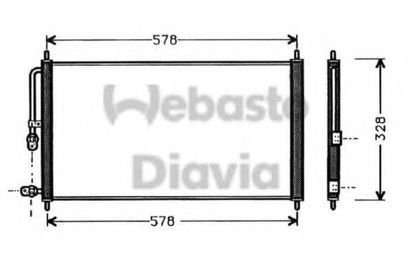 WEBASTO 82D0225281A Конденсатор, кондиціонер