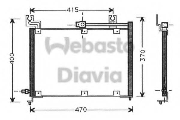 WEBASTO 82D0225381A Конденсатор, кондиціонер