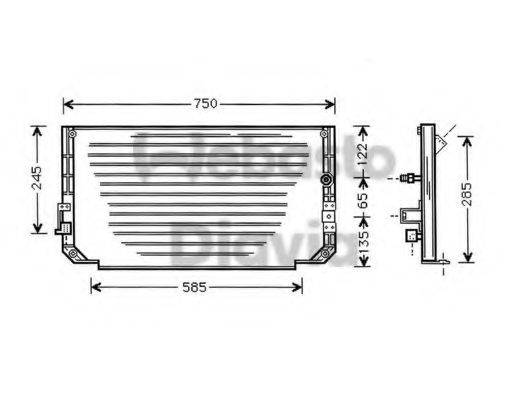WEBASTO 82D0225385A Конденсатор, кондиціонер