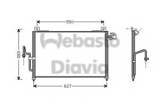 WEBASTO 82D0225474A Конденсатор, кондиціонер