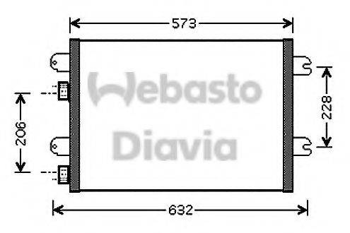 WEBASTO 82D0225510A Конденсатор, кондиціонер