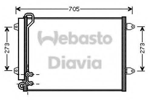 WEBASTO 82D0225573A Конденсатор, кондиціонер