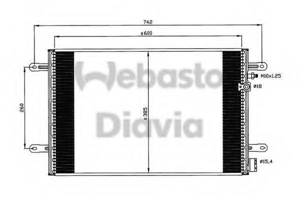 WEBASTO 82D0225591A Конденсатор, кондиціонер