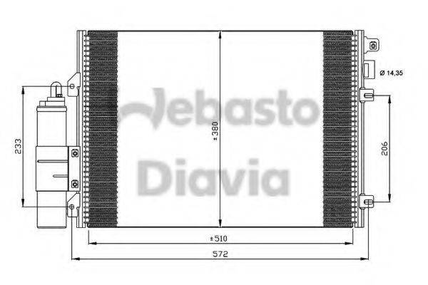 WEBASTO 82D0225635A Конденсатор, кондиціонер