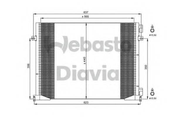 WEBASTO 82D0226282MA Конденсатор, кондиціонер