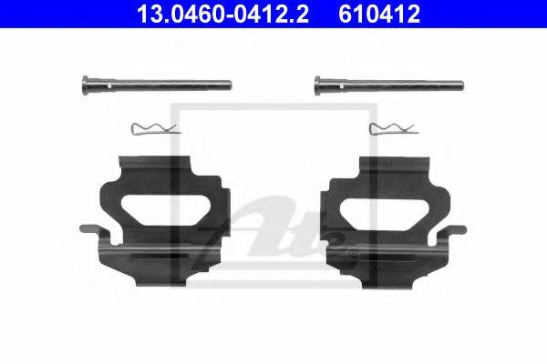ATE 13046004122 Комплектуючі, колодки дискового гальма
