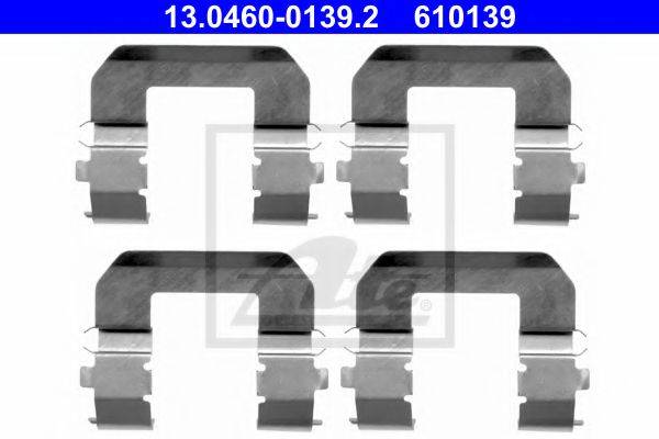ATE 13046001392 Комплектуючі, колодки дискового гальма