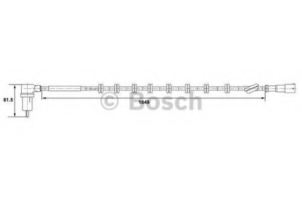 BOSCH 0265006170 Датчик, частота обертання колеса