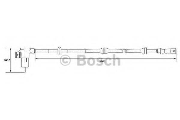 BOSCH 0265006659 Датчик, частота обертання колеса