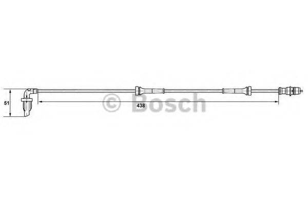 BOSCH 0265007582 Датчик, частота обертання колеса