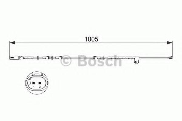 BOSCH 1987473521 Сигналізатор, знос гальмівних колодок