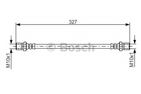 BOSCH 1987476017 Гальмівний шланг