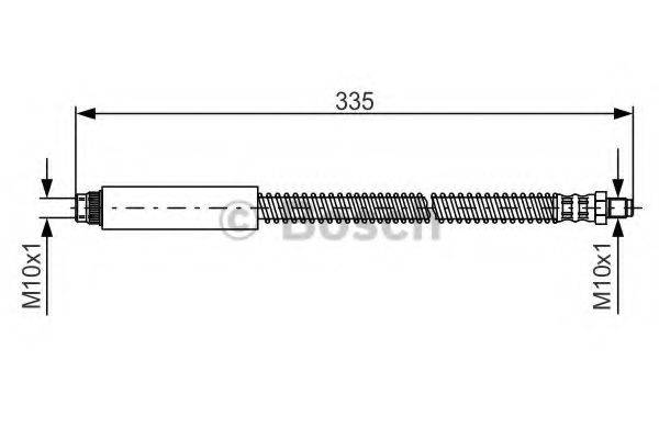 BOSCH 1987476078 Гальмівний шланг