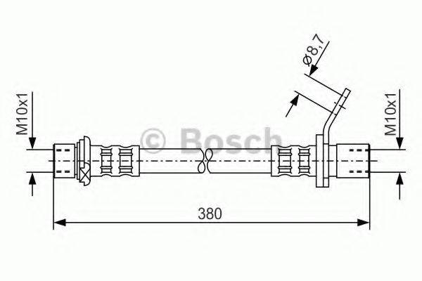 BOSCH 1987476163 Гальмівний шланг