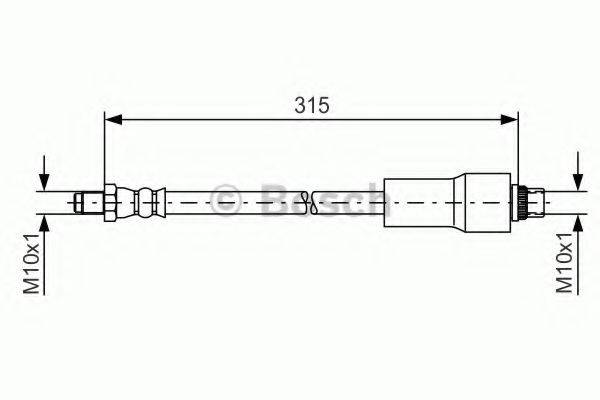 BOSCH 1987476432 Гальмівний шланг