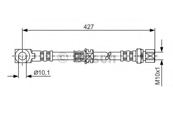 BOSCH 1987476690 Гальмівний шланг