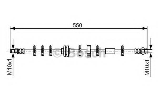 BOSCH 1987476861 Гальмівний шланг