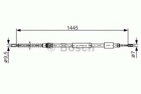 BOSCH 1987477151 Трос, стоянкова гальмівна система