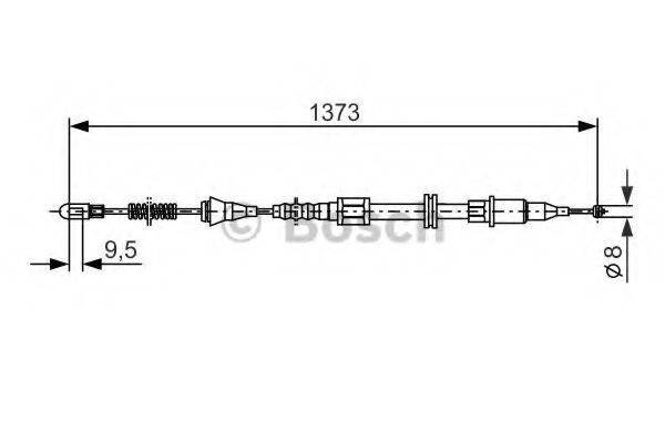 BOSCH 1987477309 Трос, стоянкова гальмівна система