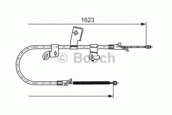 BOSCH 1987477544 Трос, стоянкова гальмівна система