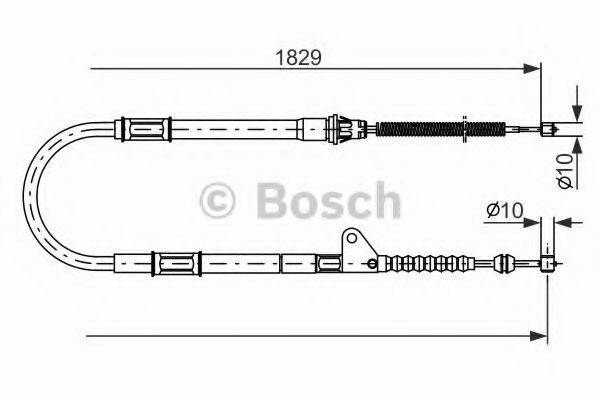 BOSCH 1987477545 Трос, стоянкова гальмівна система