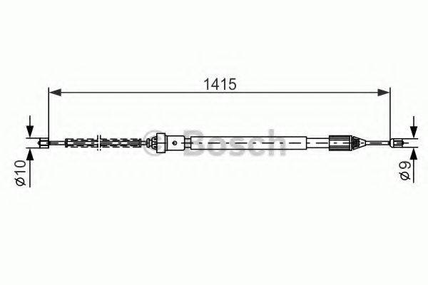 BOSCH 1987477782 Трос, стоянкова гальмівна система