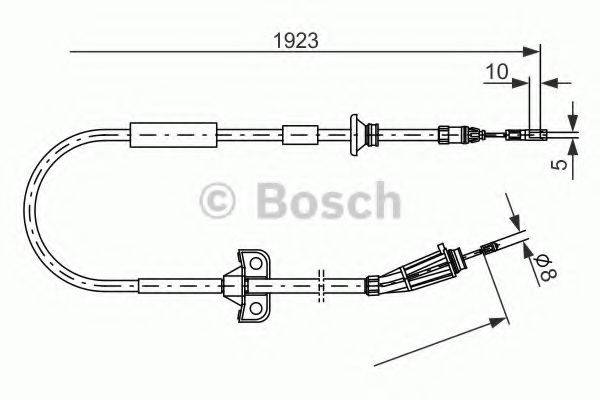 BOSCH 1987477999 Трос, стоянкова гальмівна система