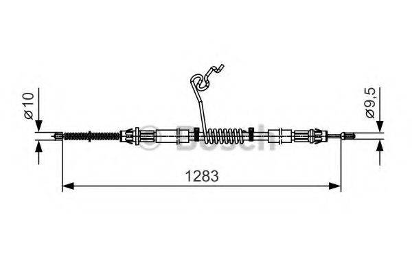 BOSCH 1987482036 Трос, стоянкова гальмівна система