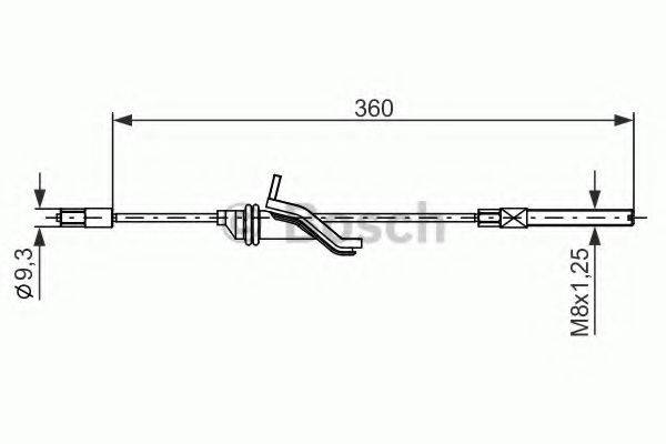 BOSCH 1987482279 Трос, стоянкова гальмівна система