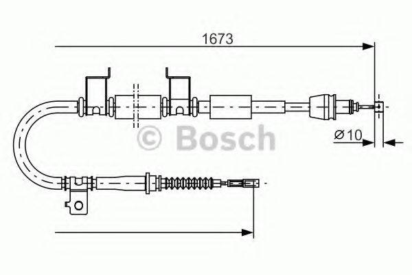 BOSCH 1987482362 Трос, стоянкова гальмівна система