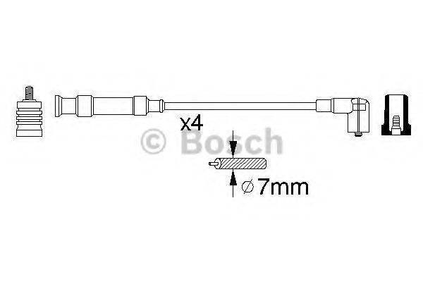 BOSCH 0356912826 Комплект дротів запалювання