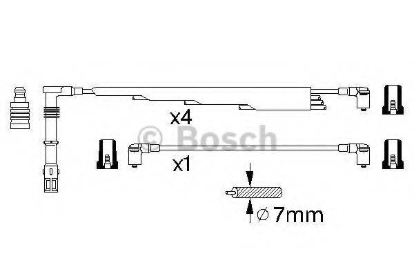 BOSCH 0986356300 Комплект дротів запалювання