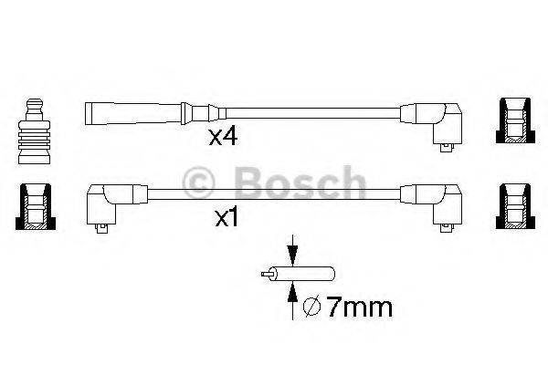 BOSCH 0986356790 Комплект дротів запалювання