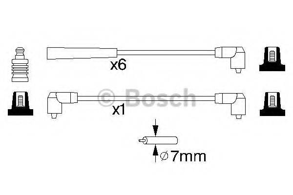 BOSCH 0986356804 Комплект дротів запалювання