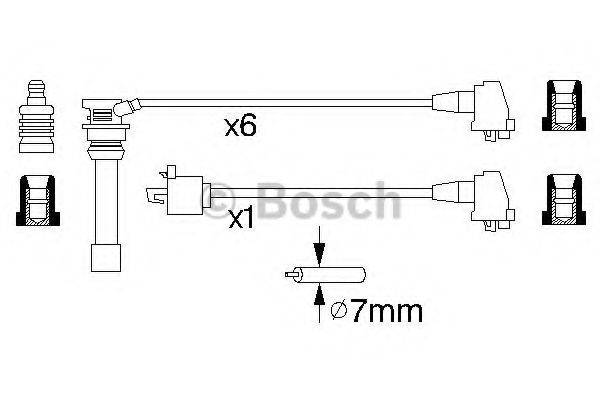 BOSCH 0986356925 Комплект дротів запалювання