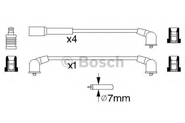 BOSCH 0986356955 Комплект дротів запалювання