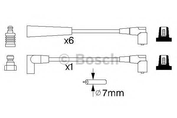 BOSCH 0986356960 Комплект дротів запалювання