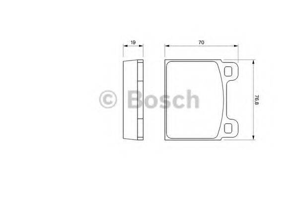 BOSCH 0986460111 Комплект гальмівних колодок, дискове гальмо