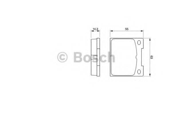 BOSCH 0986460881 Комплект гальмівних колодок, дискове гальмо