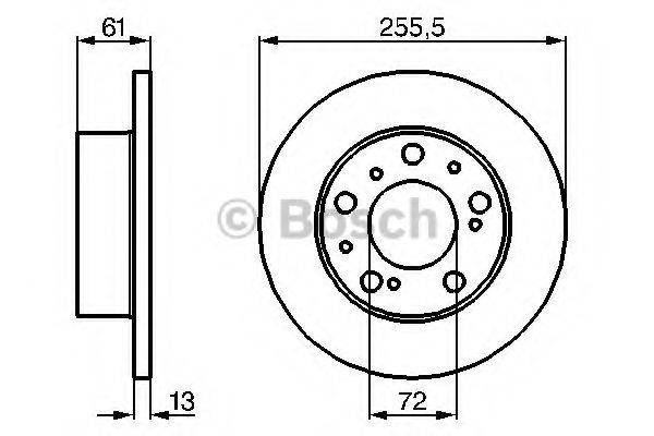 BOSCH 0986478067 гальмівний диск