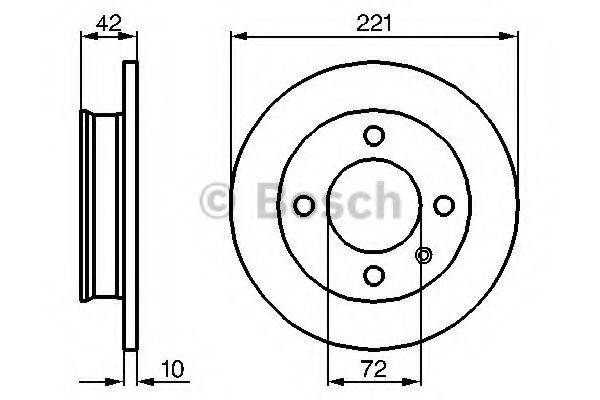 BOSCH 0986478068 гальмівний диск