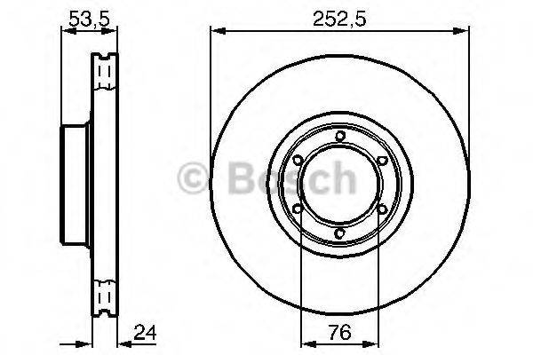 BOSCH 0986478113 гальмівний диск