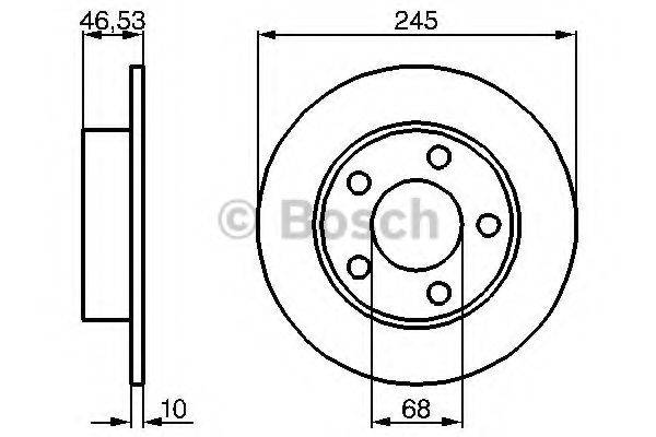 BOSCH 0986478315 гальмівний диск