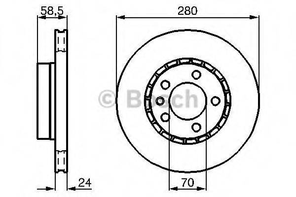 BOSCH 0986478326 гальмівний диск