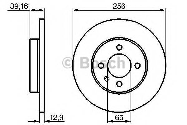 BOSCH 0986479B30 гальмівний диск