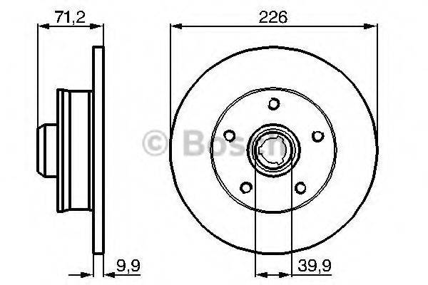 BOSCH 0986478332 гальмівний диск