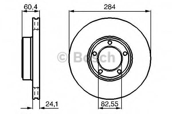 BOSCH 0986478686 гальмівний диск